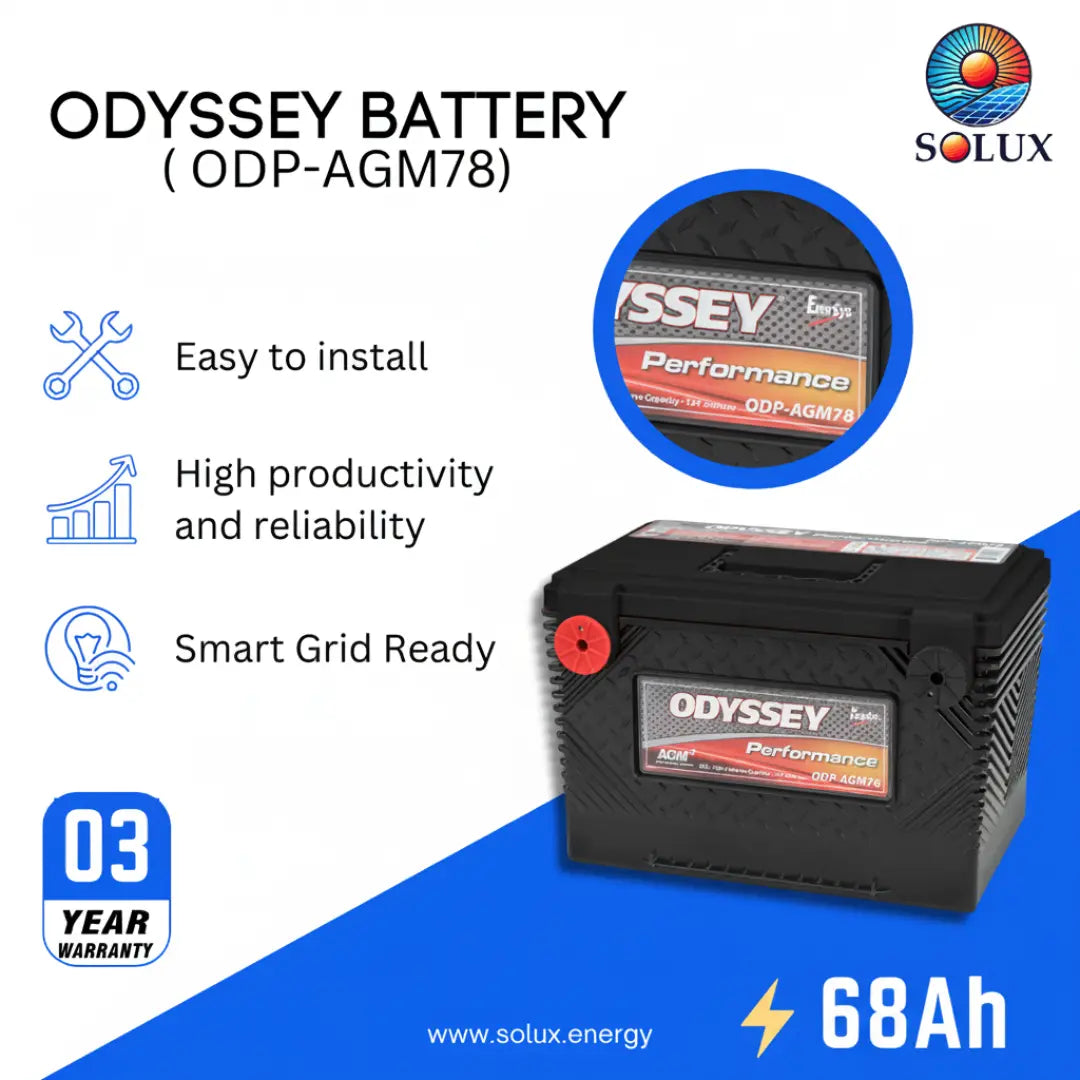 This is an image of Odyssey AGM Batteries ODP-AGM78
